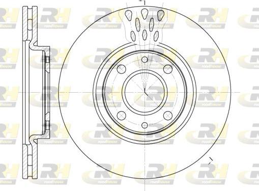 Roadhouse 6443.10 - Bremžu diski autospares.lv