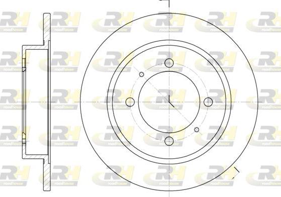 Roadhouse 6447.00 - Brake Disc www.autospares.lv