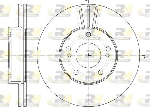 Roadhouse 6474.10 - Bremžu diski www.autospares.lv