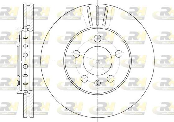 Roadhouse 6545.10 - Bremžu diski www.autospares.lv