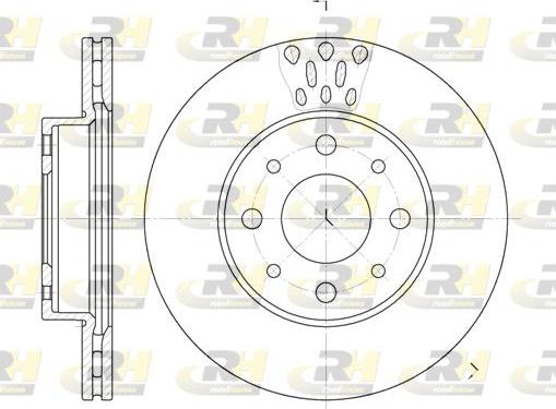 Roadhouse 6517.10 - Bremžu diski autospares.lv