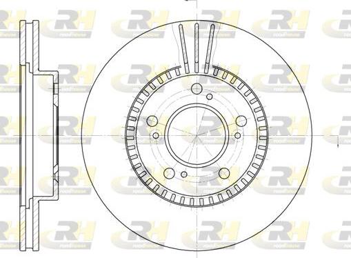 Roadhouse 6586.10 - Bremžu diski www.autospares.lv