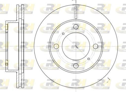 Roadhouse 6539.10 - Bremžu diski www.autospares.lv