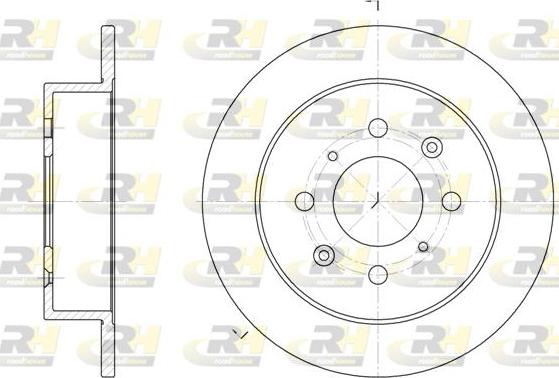 Roadhouse 6521.00 - Bremžu diski www.autospares.lv