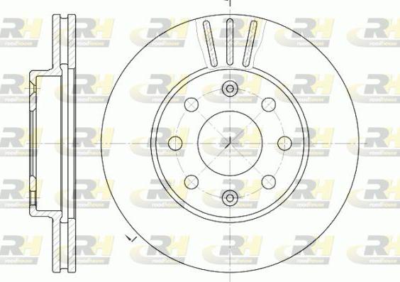 Roadhouse 6655.10 - Brake Disc www.autospares.lv