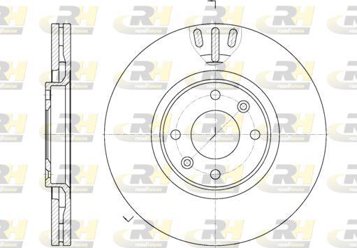 Roadhouse 6657.10 - Тормозной диск www.autospares.lv