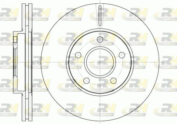 Roadhouse 6662.10 - Тормозной диск www.autospares.lv