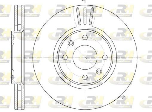 Roadhouse 6604.10 - Bremžu diski www.autospares.lv