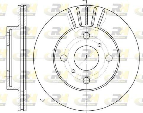 Roadhouse 6618.10 - Bremžu diski www.autospares.lv