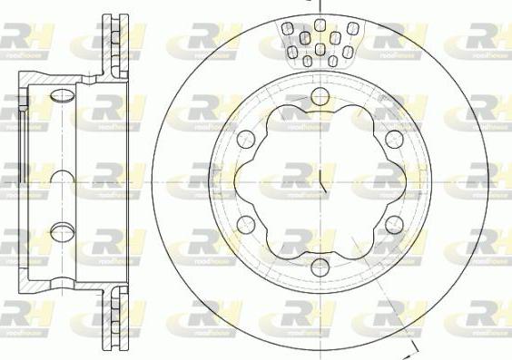 Roadhouse 6623.10 - Bremžu diski www.autospares.lv