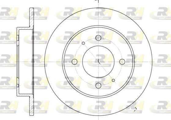 Roadhouse 6627.00 - Bremžu diski www.autospares.lv