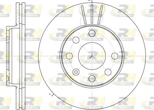 Roadhouse 6061.10 - Brake Disc www.autospares.lv