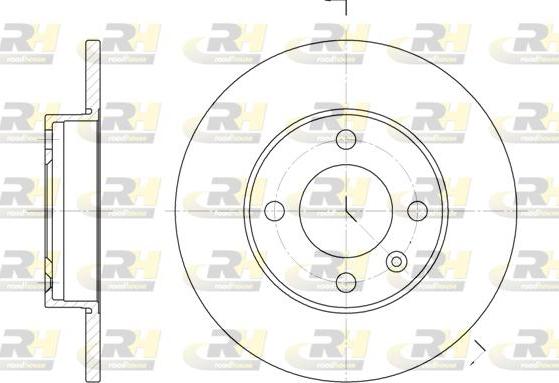 Roadhouse 6086.00 - Тормозной диск www.autospares.lv