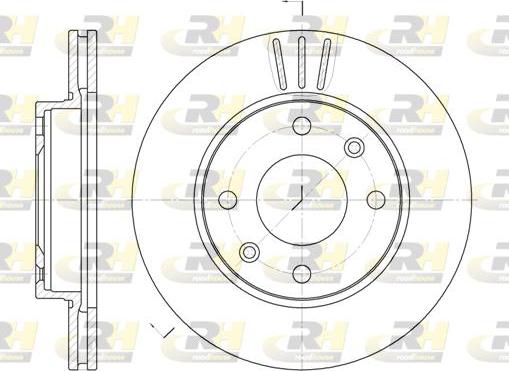 Roadhouse 6133.10 - Bremžu diski www.autospares.lv