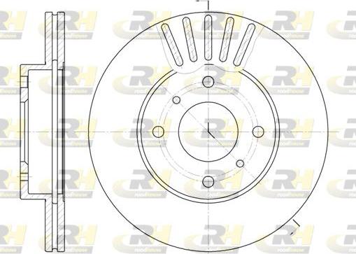 Roadhouse 6179.10 - Bremžu diski www.autospares.lv