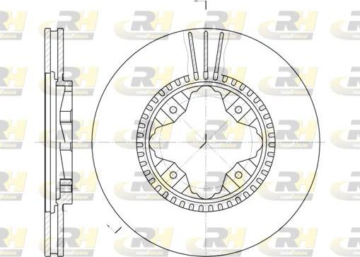 Roadhouse 6845.10 - Bremžu diski autospares.lv