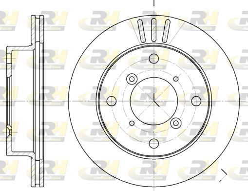 Roadhouse 6399.10 - Bremžu diski www.autospares.lv