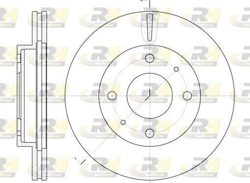 Roadhouse 6376.10 - Bremžu diski www.autospares.lv