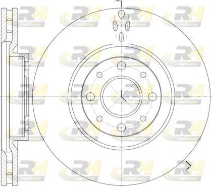 Roadhouse 6734.10 - Bremžu diski autospares.lv