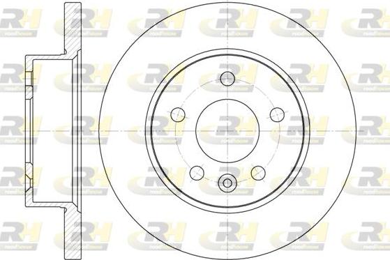 Roadhouse 6774.00 - Brake Disc www.autospares.lv