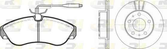 Roadhouse 8487.00 - Brake Set, disc brakes www.autospares.lv