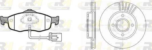 Roadhouse 8432.00 - Bremžu komplekts, Disku bremzes www.autospares.lv