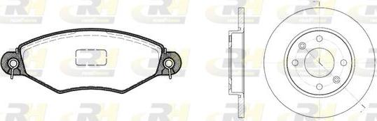 Roadhouse 8643.02 - Дисковый тормозной механизм, комплект www.autospares.lv