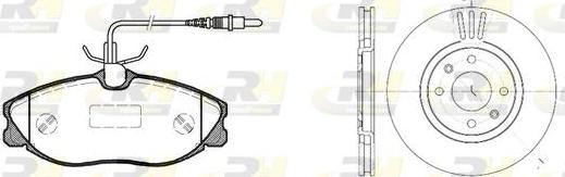 Roadhouse 8604.00 - Дисковый тормозной механизм, комплект www.autospares.lv