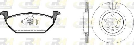 Roadhouse 8633.04 - Дисковый тормозной механизм, комплект www.autospares.lv