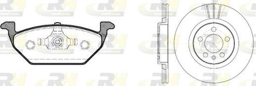 Roadhouse 8633.00 - Дисковый тормозной механизм, комплект www.autospares.lv