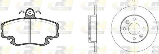 Roadhouse 8141.04 - Bremžu komplekts, Disku bremzes www.autospares.lv