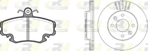 Roadhouse 8141.05 - Дисковый тормозной механизм, комплект www.autospares.lv