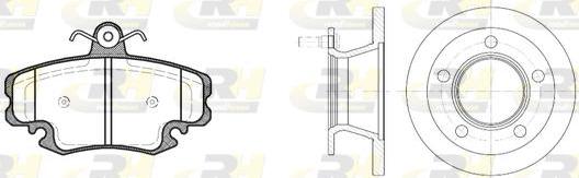 Roadhouse 8142.00 - Bremžu komplekts, Disku bremzes www.autospares.lv