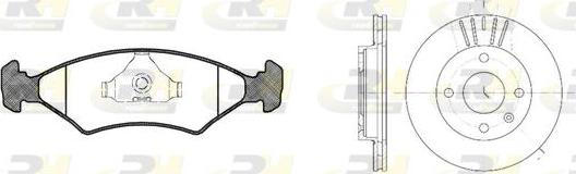 Roadhouse 8119.01 - Bremžu komplekts, Disku bremzes www.autospares.lv