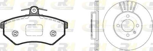 Roadhouse 8134.00 - Bremžu komplekts, Disku bremzes www.autospares.lv