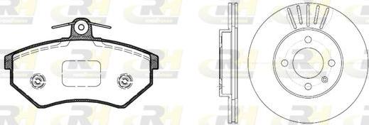 Roadhouse 8134.01 - Дисковый тормозной механизм, комплект www.autospares.lv