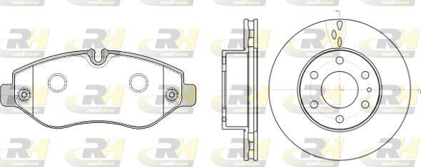 Roadhouse 81245.02 - Bremžu komplekts, Disku bremzes www.autospares.lv