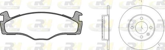 Roadhouse 8171.03 - Brake Set, disc brakes www.autospares.lv