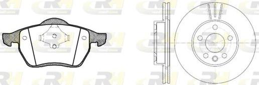 Roadhouse 8390.04 - Дисковый тормозной механизм, комплект www.autospares.lv