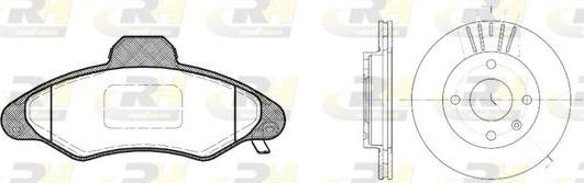 Roadhouse 8331.01 - Дисковый тормозной механизм, комплект www.autospares.lv