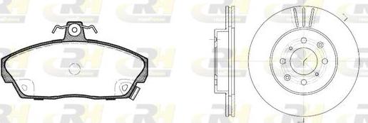 Roadhouse 8337.01 - Bremžu komplekts, Disku bremzes www.autospares.lv