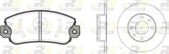 Roadhouse 8372.00 - Дисковый тормозной механизм, комплект www.autospares.lv