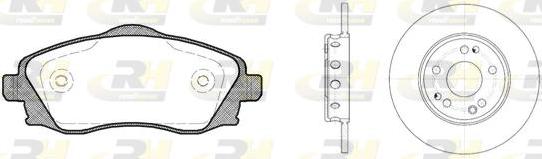 Roadhouse 8774.00 - Дисковый тормозной механизм, комплект www.autospares.lv