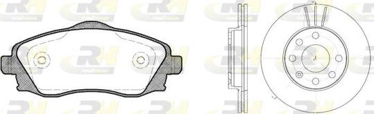 Roadhouse 8774.01 - Bremžu komplekts, Disku bremzes autospares.lv