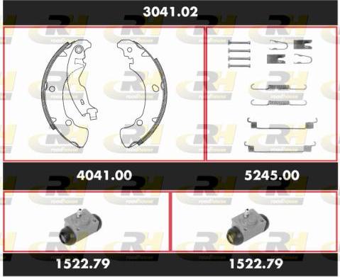 Roadhouse 3041.02 - Bremžu loku komplekts autospares.lv