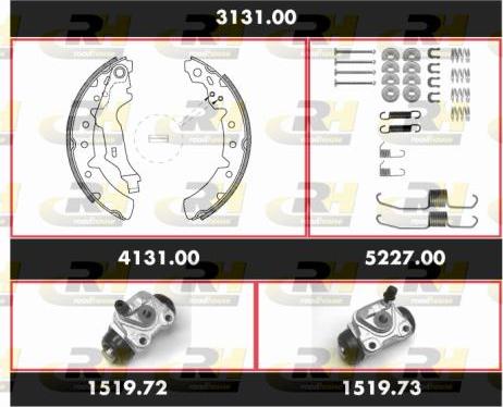 Roadhouse 3131.00 - Bremžu loku komplekts www.autospares.lv