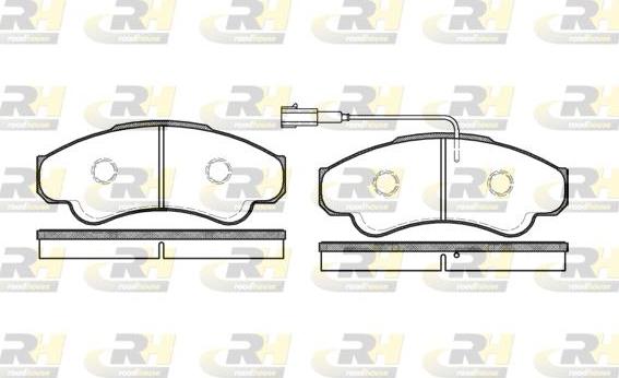 Roadhouse 2959.01 - Тормозные колодки, дисковые, комплект www.autospares.lv