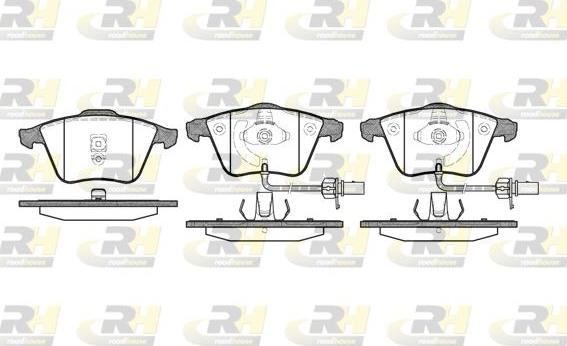 Roadhouse 2964.02 - Тормозные колодки, дисковые, комплект www.autospares.lv