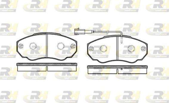 Roadhouse 2960.01 - Тормозные колодки, дисковые, комплект www.autospares.lv