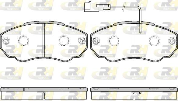 Roadhouse 2960.21 - Тормозные колодки, дисковые, комплект www.autospares.lv